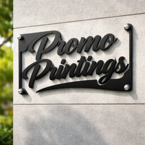 Custom Laser Cut Metal Signs | Text & Logo | Promo Printings