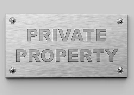 Engraved metal signs for permanent identification