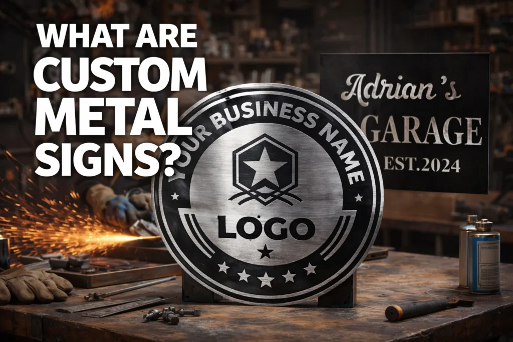 what are custom metal signs